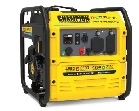 Champion 200977 3500 Watt Dual Fuel Open Frame Inverter