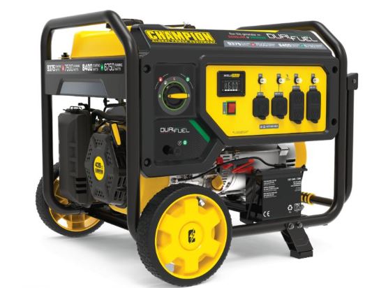 Champion 201040 7500-Watt Dual Fuel Portable Generator