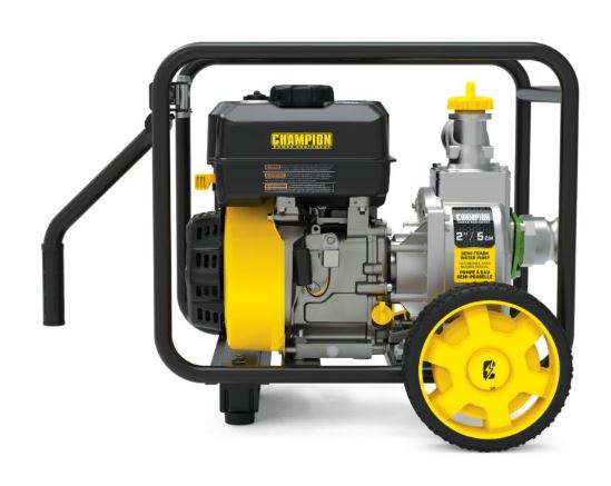 Champion 201559 2 in. Semi-Trash Water Pump with Hose Kit