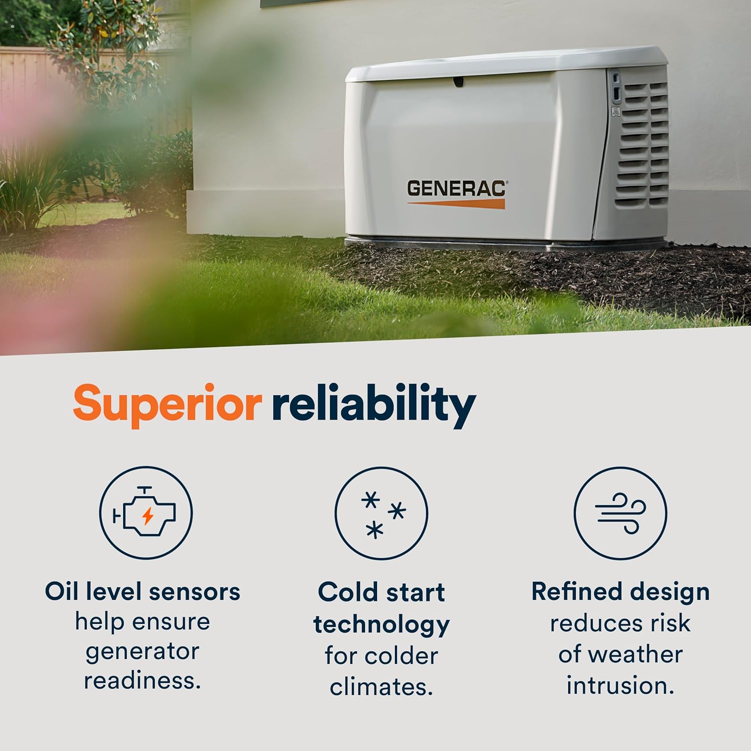 Generac 18kW Standby Generator w/200 amp Transfer Switch #7324