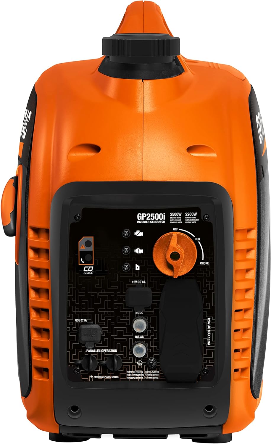 Generac 8251 GP2500i 2,500-Watt Gas-Powered Portable Generator CO Sense Technology