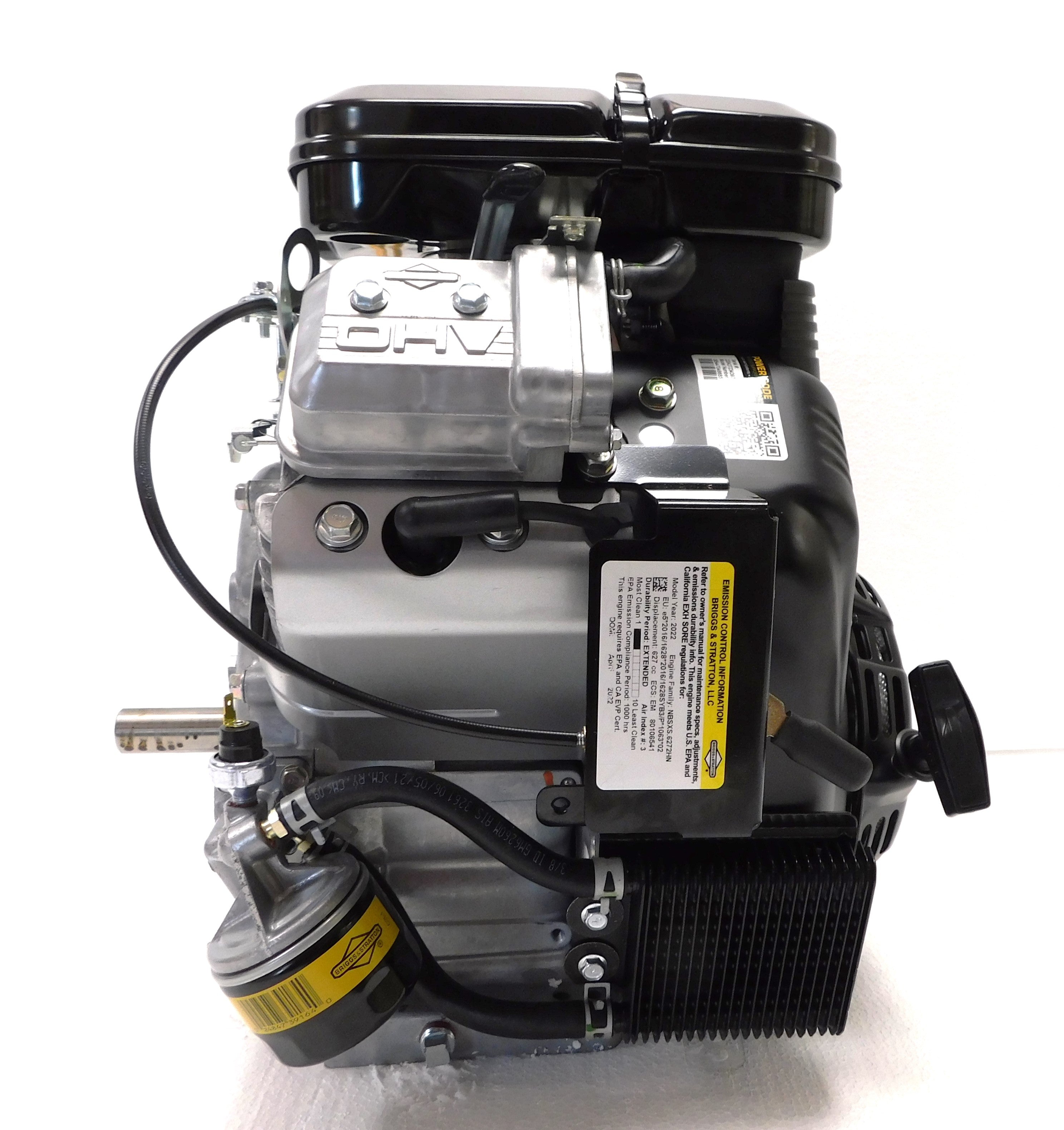 Briggs & Stratton Horizontal 21 HP 627cc Vanguard Engine 1" x 2-29/32 #385447-0466