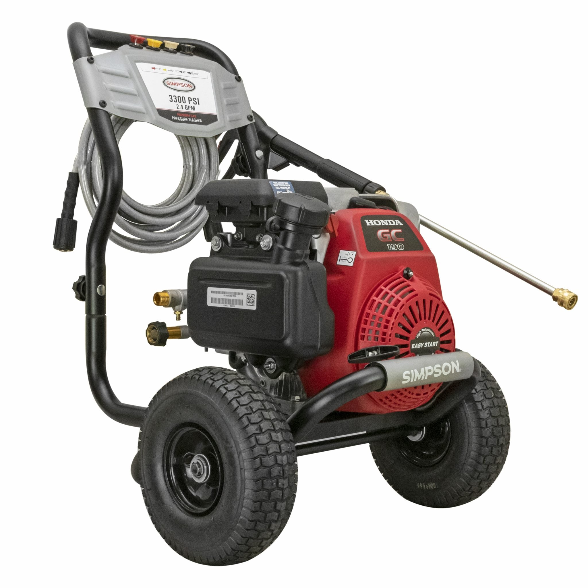 Simpson Megashot MS61049 3300-PSI Gas Pressure Washer with Honda GC190 Engine