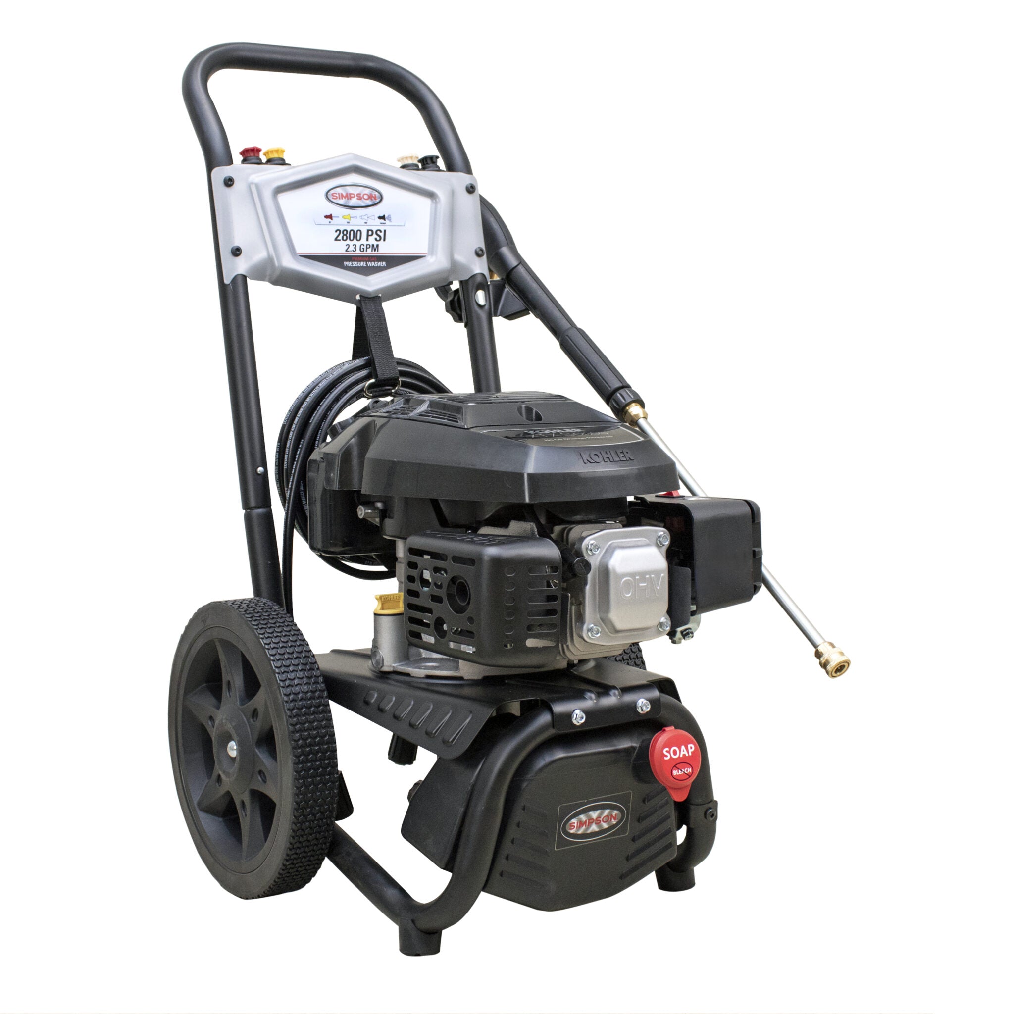 Simpson Megashot MS61114 2800-PSI Gas Pressure Washer with Kohler XTX675 OHV Engine