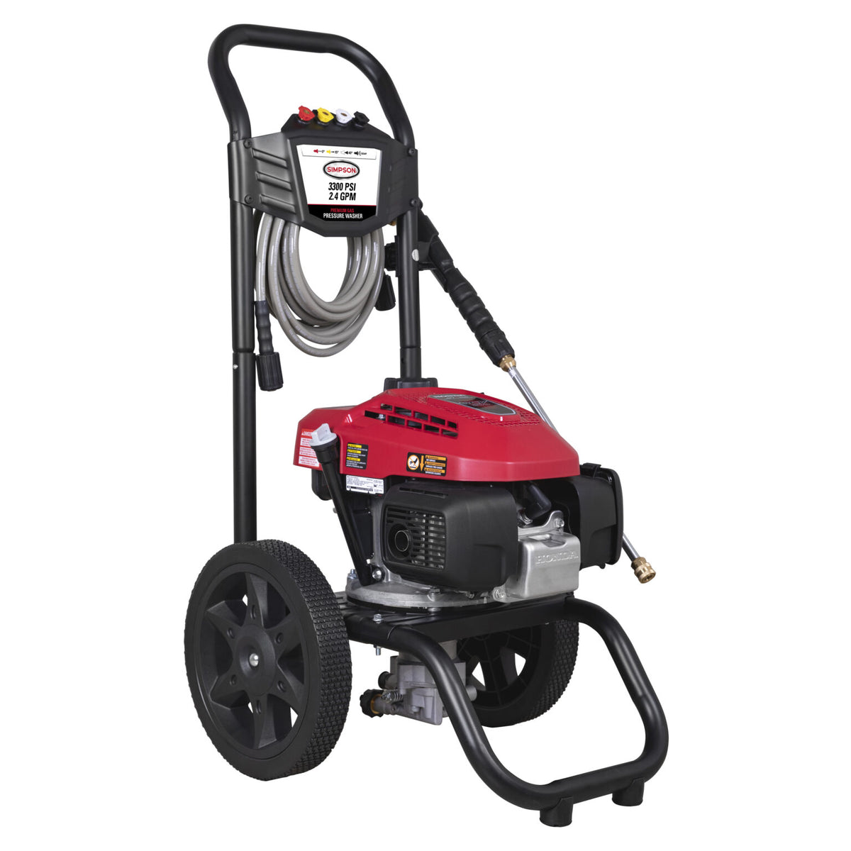 Simpson MS61224 MegaShot 3300psi 2.4gpm Gas Pressure Washer with GCV200 Honda Engine