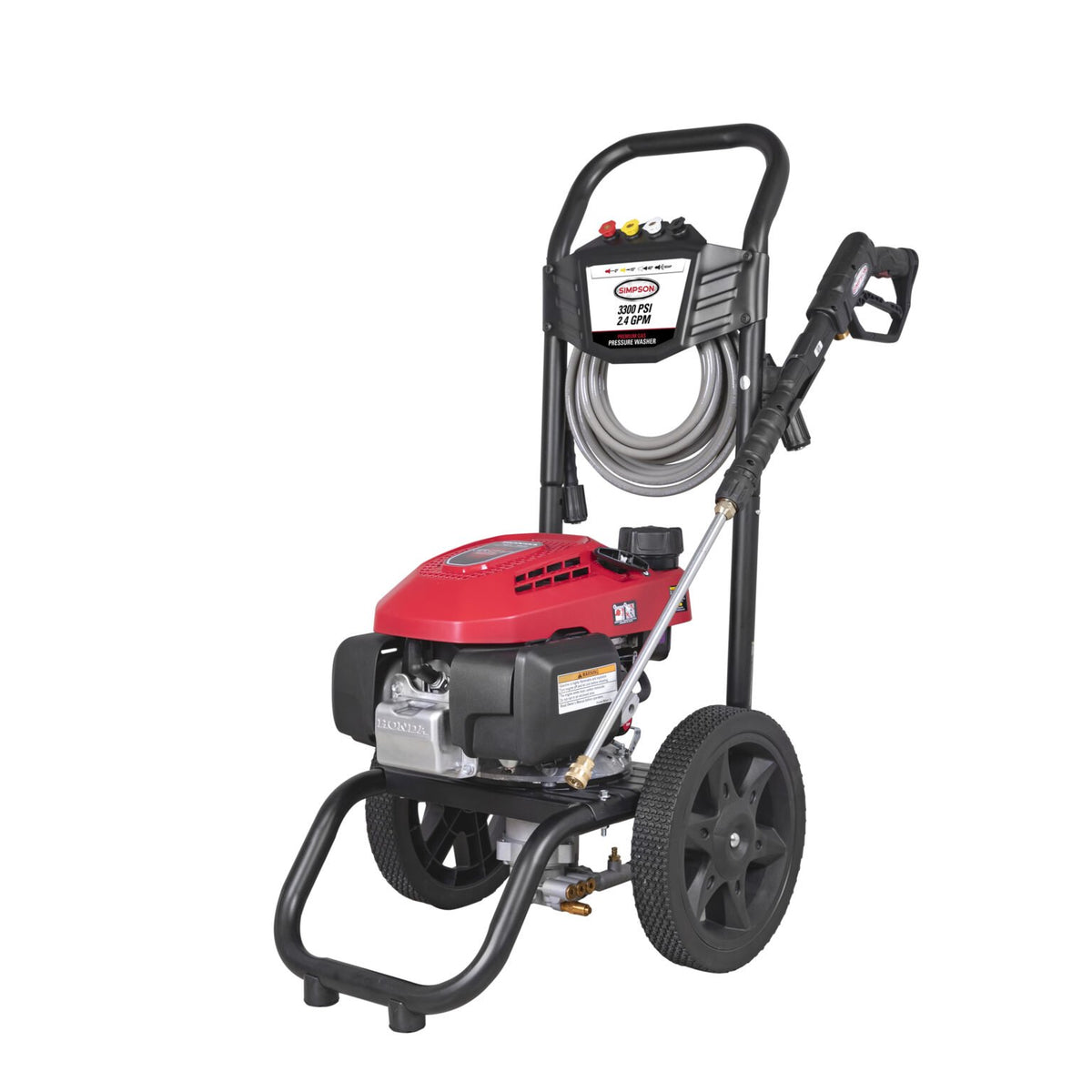 Simpson MS61224 MegaShot 3300psi 2.4gpm Gas Pressure Washer with GCV200 Honda Engine