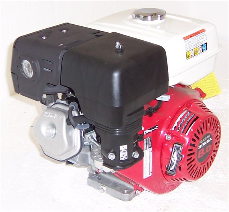 Honda Horizontal Engine 7.9 Net HP 270cc OHV 1" x 3-31/64" #GX240-QA2