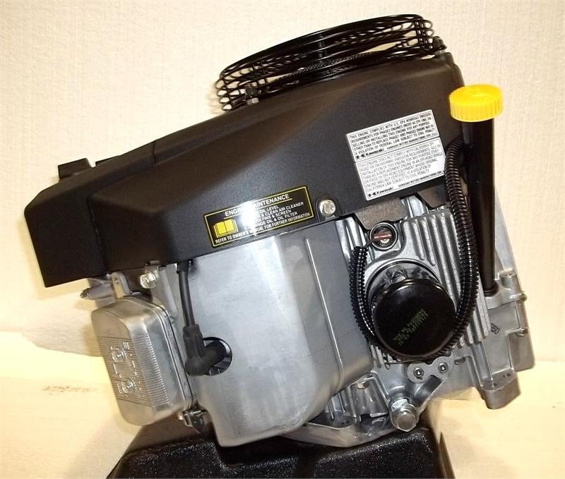 Kawasaki Vertical 25 HP V-Twin OHV Engine ES 13amp 1-1/8" x 3-5/32" #FH721V-JS09