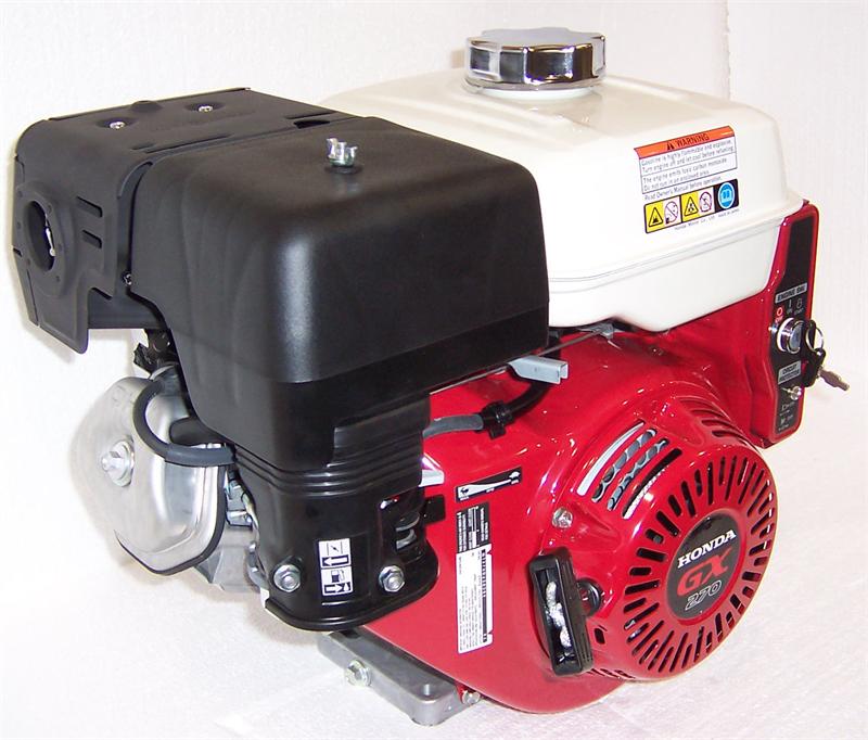 Honda Horizontal Engine 8.5 Net HP 270cc 12V ES 3 Amp 6:1 Gear Reduction 1" x 3-31/64" #GX270-HEA2