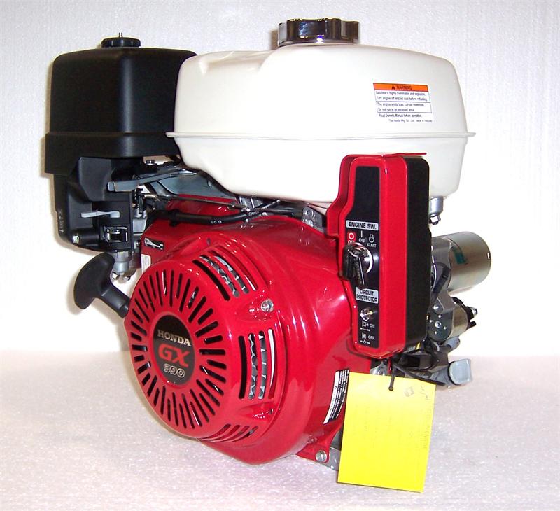 Honda Horizontal Engine 11.7 Net HP 389cc 12V ES 3 Amp 1" x 3-31/64" #GX390-QAE2