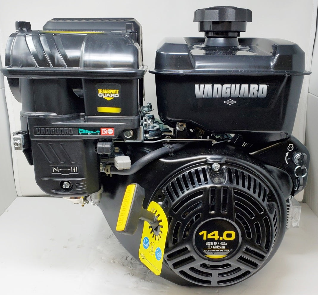 Briggs & Stratton 14hp Vanguard Engine 408cc Electric Start 1"x 3-31/64 #25V337-0012