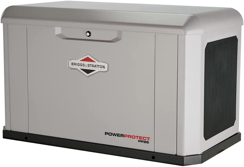 Briggs & Stratton 40678 Power Protect 26000 Watt Air-Cooled Whole House Generator with 200 Amp Transfer Switch