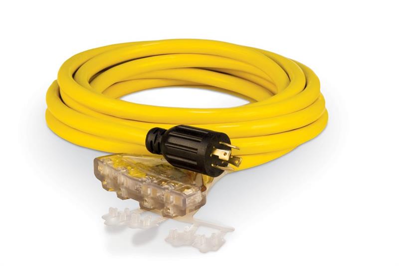 Champion 25ft Heavy Duty Generator Cord L14-30 Twistlock #48036