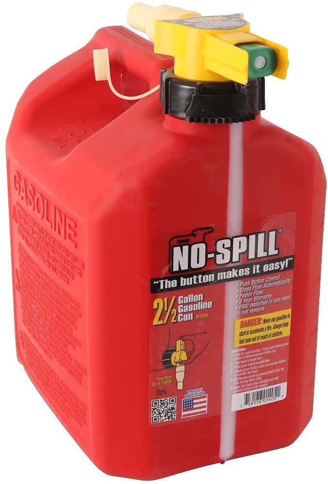 No-Spill 2.5 gallon gas can #1405