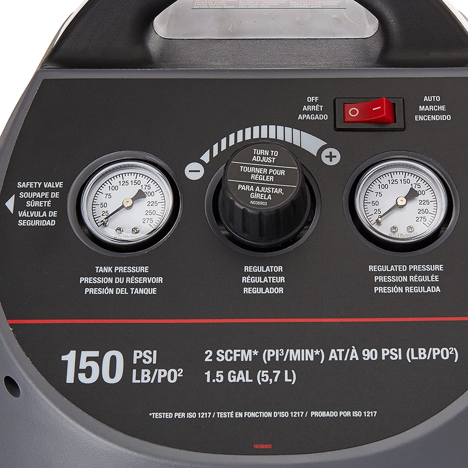 Porter Cable 150 PSI, 1.5 GAL OIL-FREE FULLY SHROUDED COMPRESSOR #CMB15