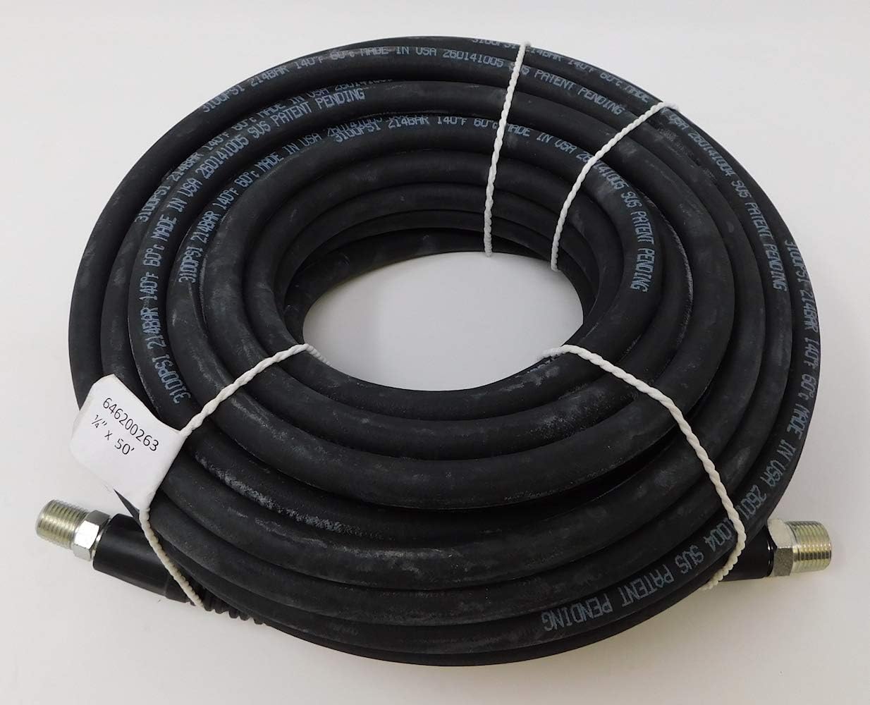 AR Pressure Washer Hose 3000psi 50-ft 1/4" 3/8 x 1/4 #AR646200263