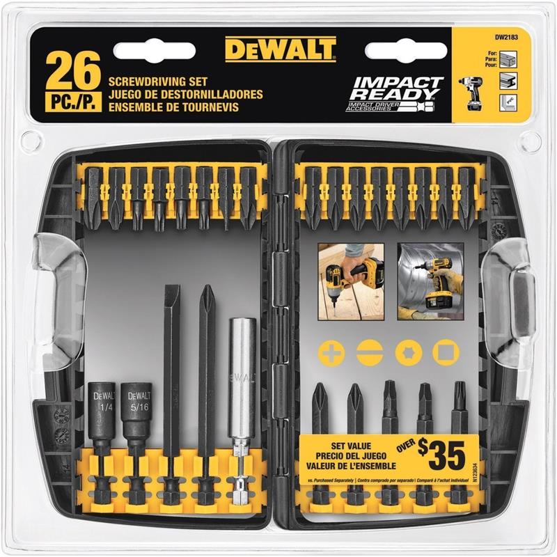 DeWalt 26 Piece Impact Ready Screwdriving Set #DW2183