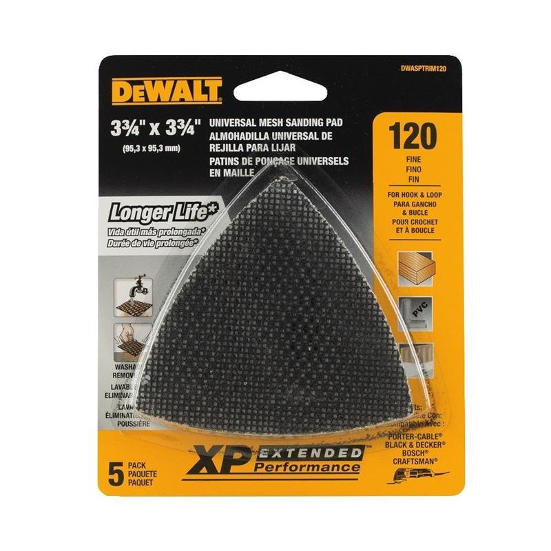 DEWALT 120 Grit Mesh Oscillating Triangle (5 Piece) #DWASPTRIM120