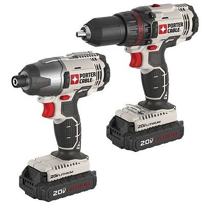 Porter-Cable 20V Max Lithium Ion 2-Tool Combo Kit #PCCK604L2