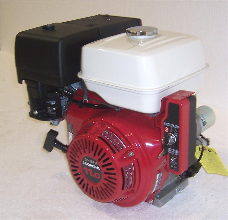 Honda Horizontal Engine 10.7 Net HP 389cc 12V ES 3 Amp #GX340-QAE2