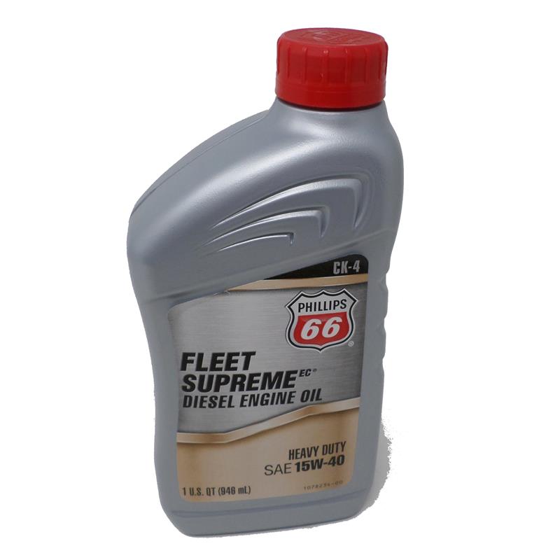 Phillips 66 15W40 Fleet Supreme Oil Quart #1078291