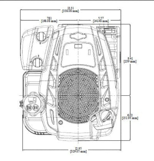 Briggs & Stratton Vertical Engine 7/8" x 13/16" HF #125P02-0085