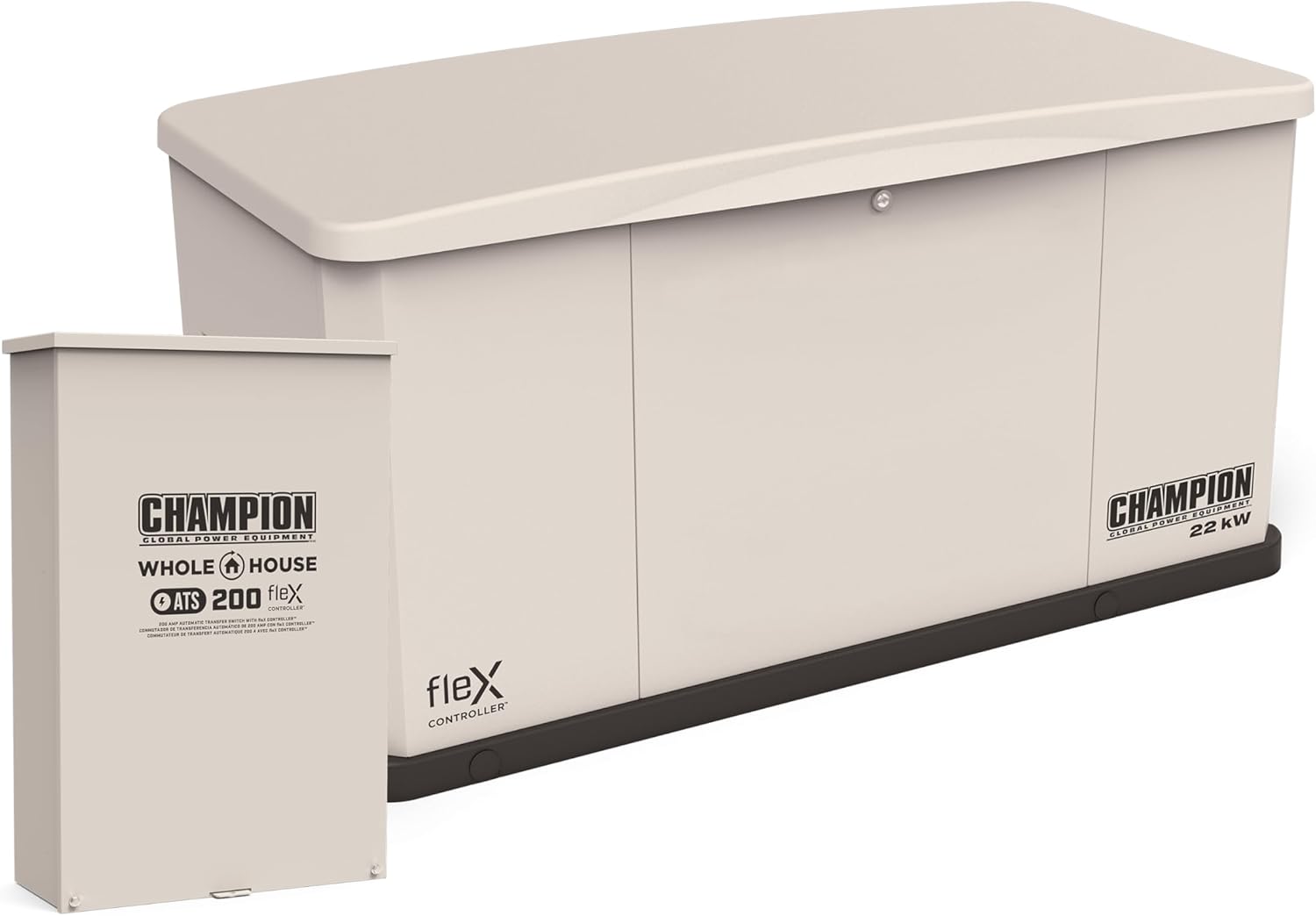 Champion 22KW 999cc FLEX Standby Generator w/ 200amp Transfer Switch #201016