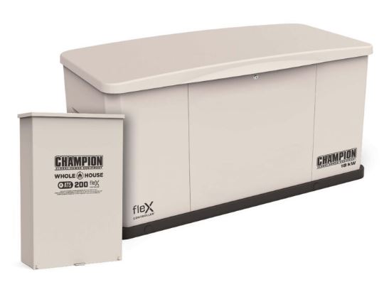 Champion 201566 18 kW Whole House Home Standby Generator and 200A Switch with fleX Technology