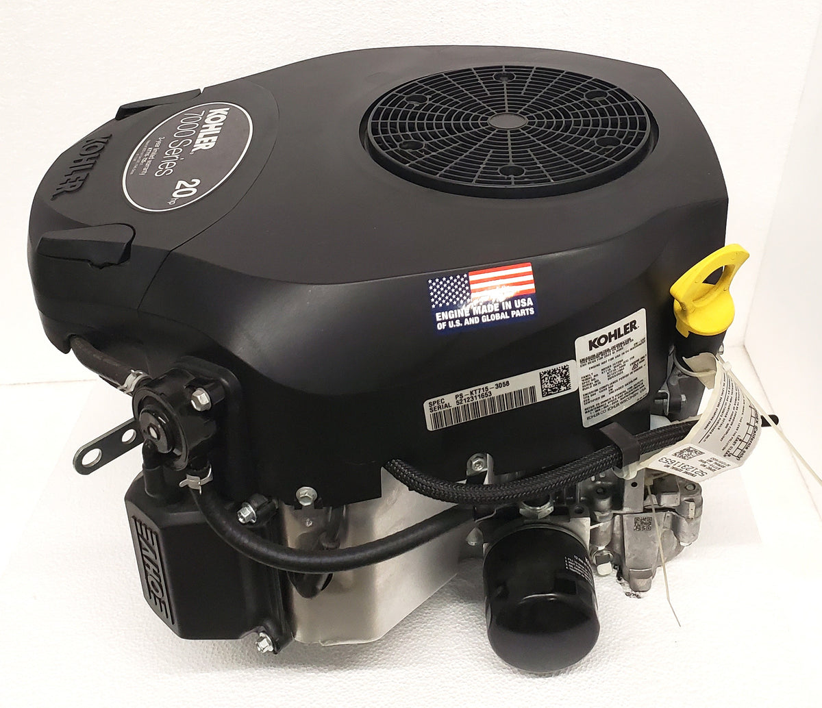 Kohler 7000 Series 20 HP Vertical Engine 725 cc 1" x 35/32" KT71530