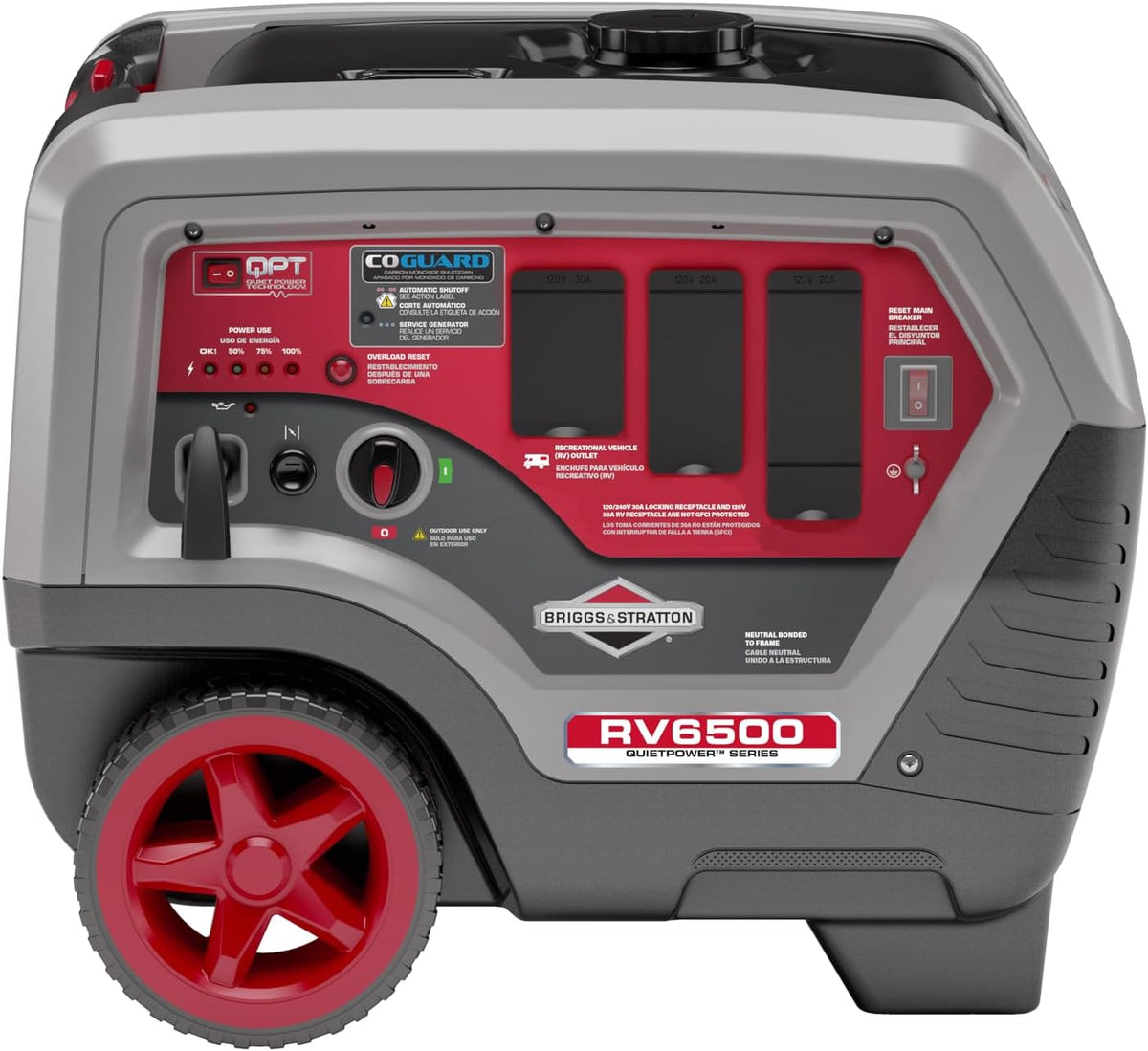 Briggs & Stratton 33010 Q6500 Inverter Generator with CO-Guard & RV Plugs