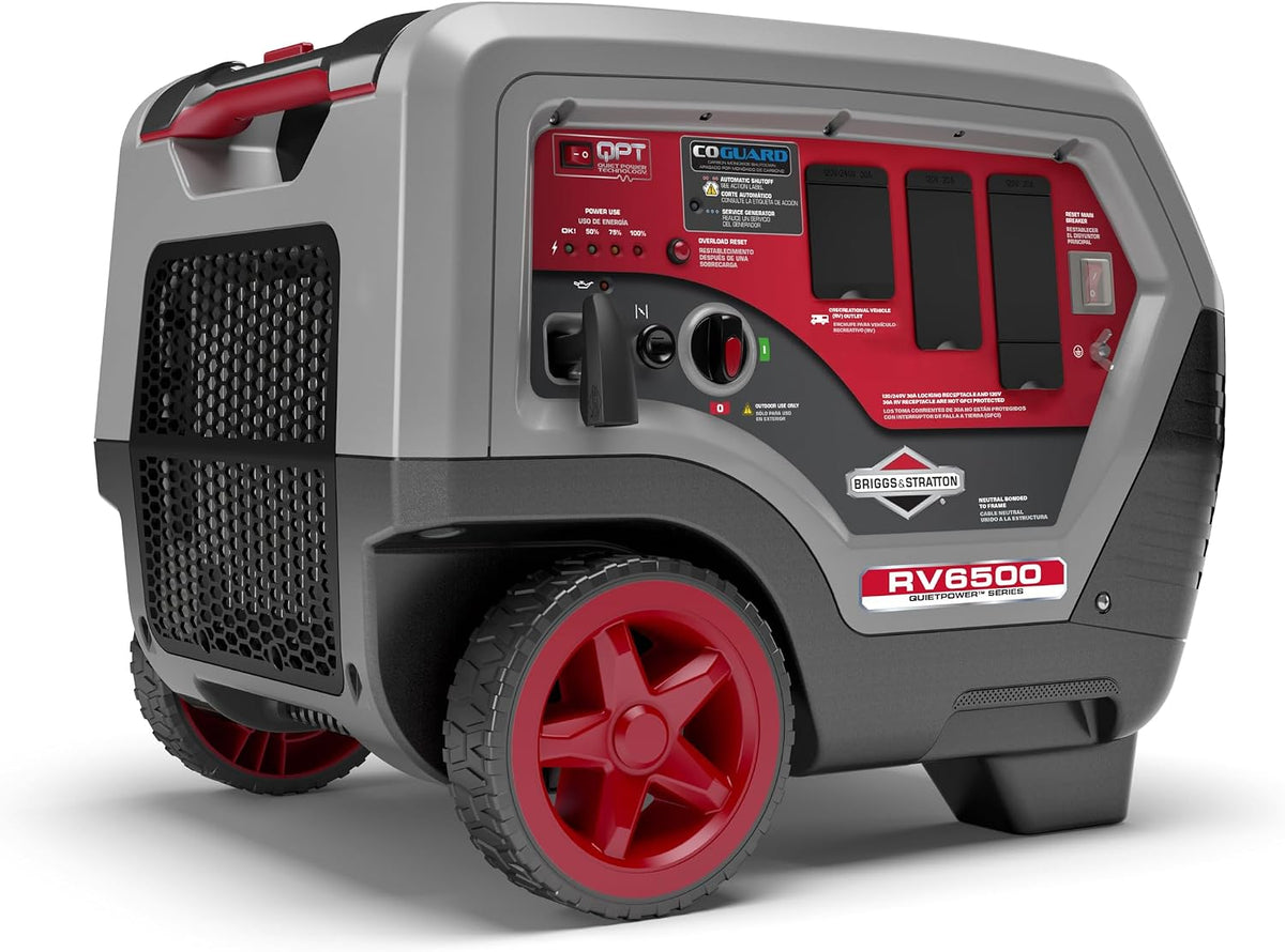 Briggs & Stratton 33010 Q6500 Inverter Generator with CO-Guard & RV Plugs
