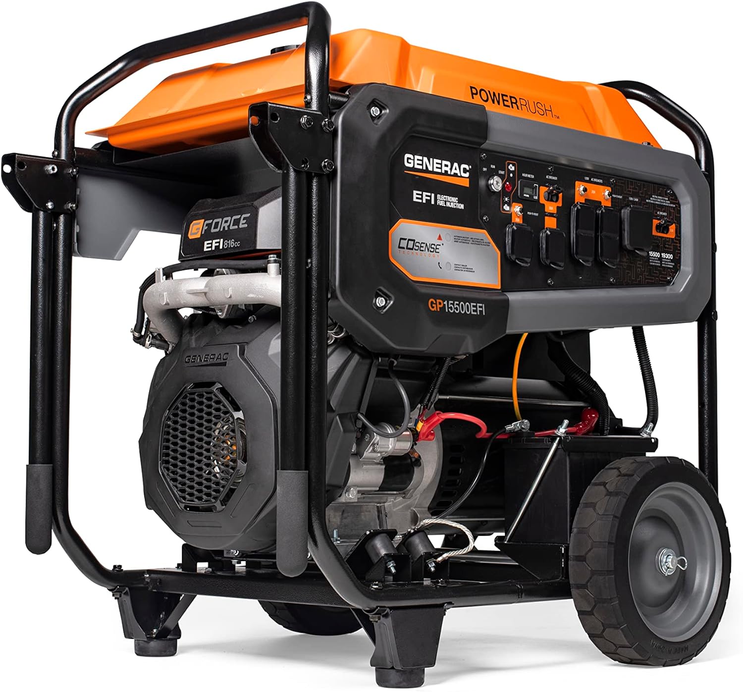 Generac 7705 GP15500EFI 816cc EFI 15,500 Watt Gas Powered Portable Generator