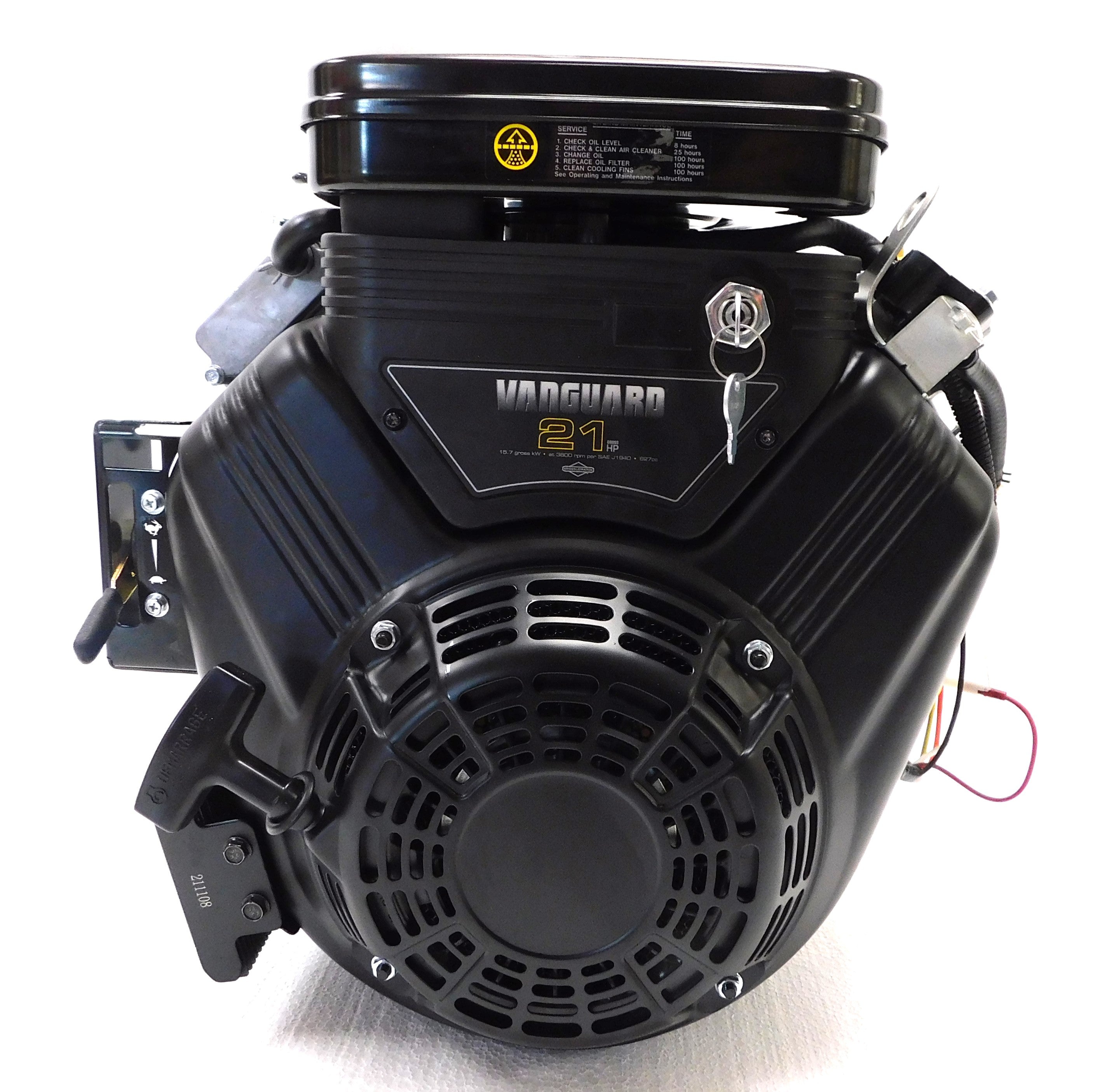 Briggs & Stratton Horizontal 21 HP 627cc Vanguard Engine 1" x 2-29/32 #385447-0466