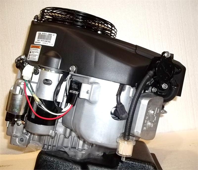 Kawasaki Vertical 25 HP V-Twin OHV Engine ES 13amp 1-1/8" x 3-5/32" #FH721V-JS09