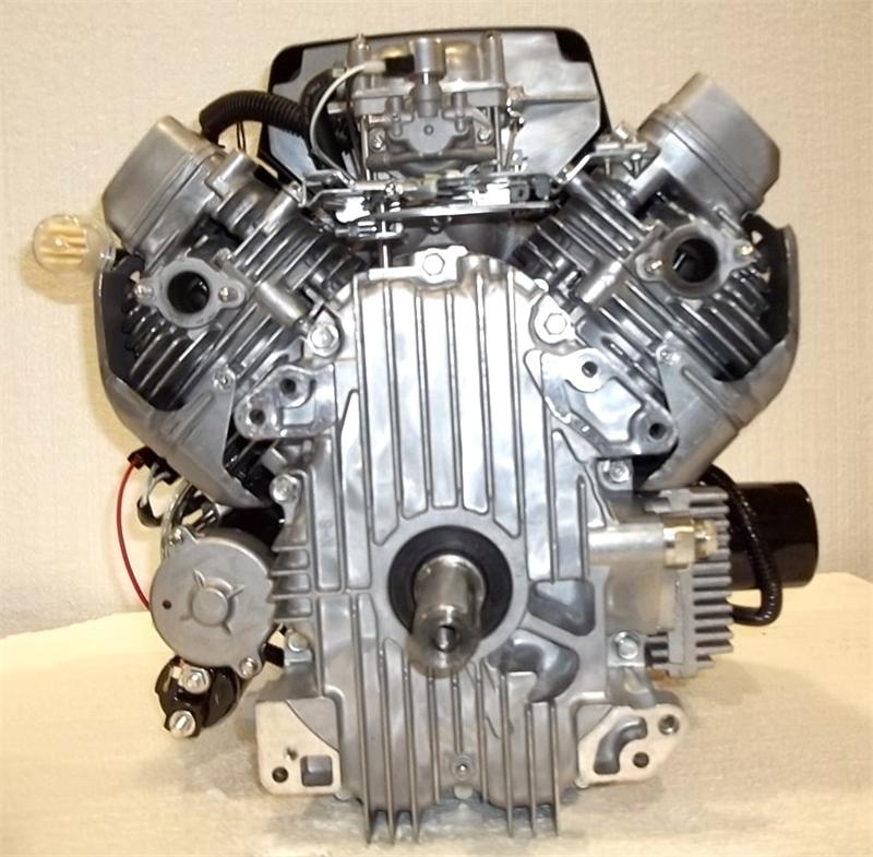 Kawasaki Vertical 25 HP V-Twin OHV Engine ES 13amp 1-1/8