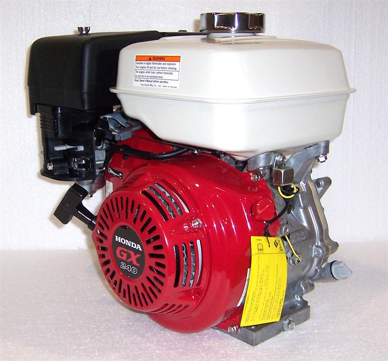 Honda Horizontal Engine 7.9 Net HP 270cc OHV 6:1 Reduction 1" x 3-5/32 #GX240-HA2