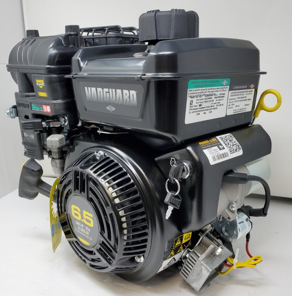 Briggs & Stratton 6.5hp Vanguard Engine 203cc OHV Electric Start 3/4"x 2-27/64 #12V337-0139