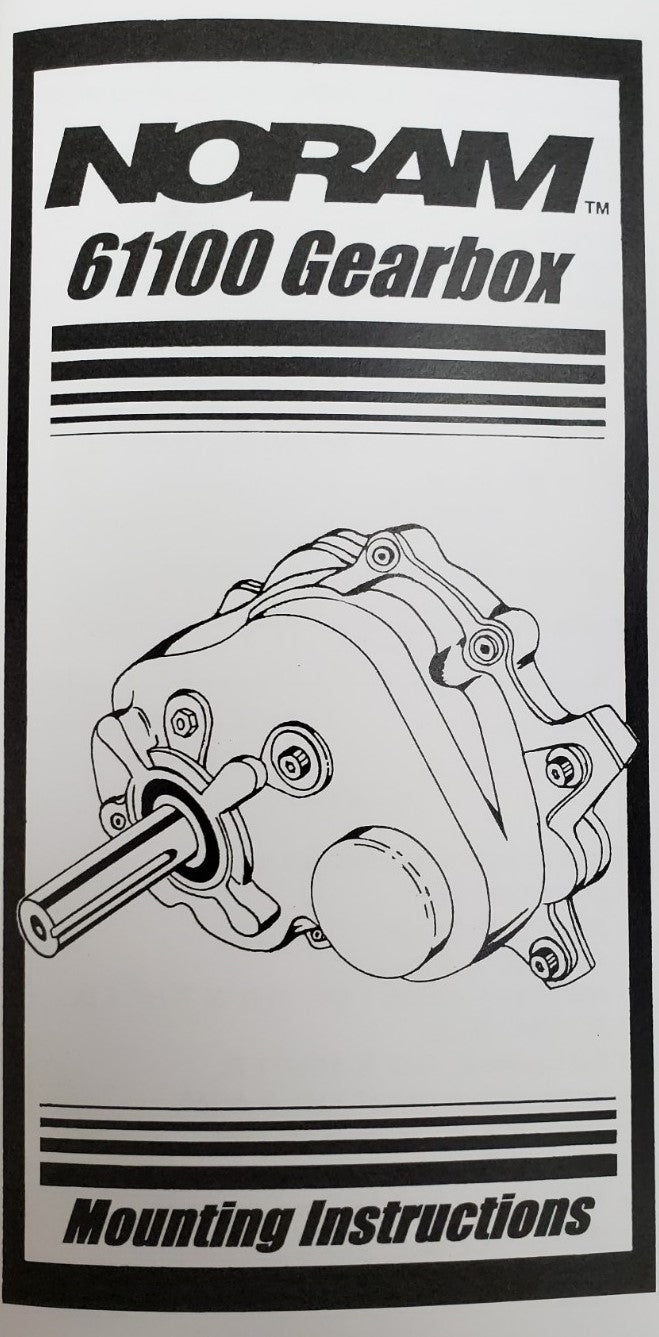 Noram Straight 6:1 reduction for 1" Keyed Shaft Engines #61100