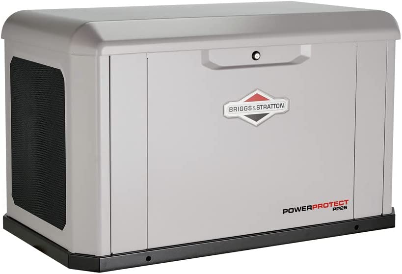 Briggs & Stratton 40678 Power Protect 26000 Watt Air-Cooled Whole House Generator with 200 Amp Transfer Switch