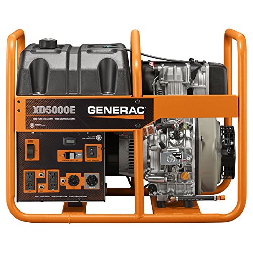 Generac XD5000E 5000 Watt ES Diesel Portable Generator Yanmar Engine #6864