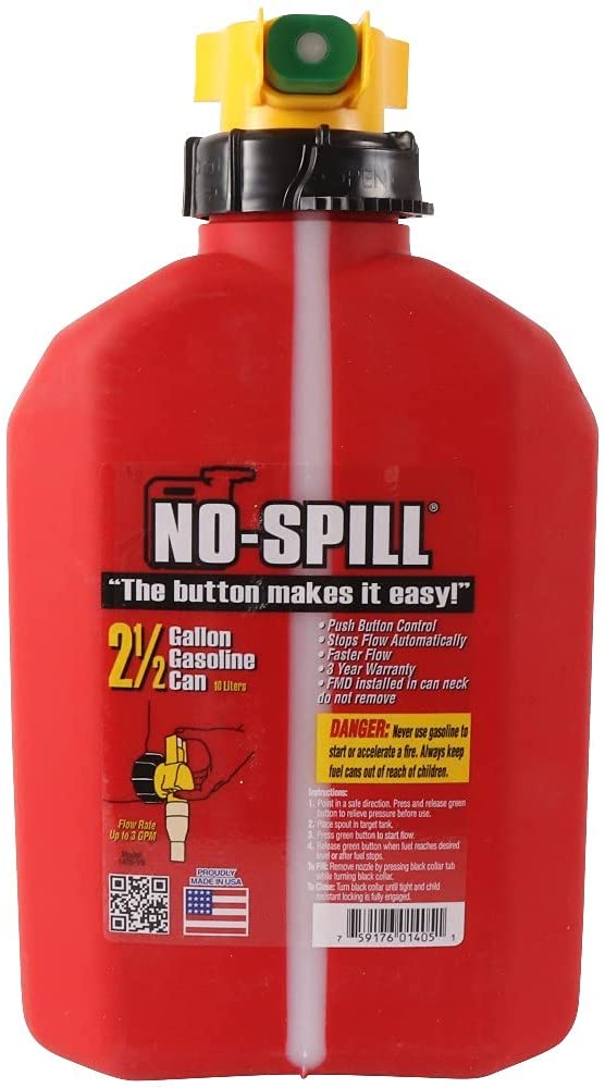 No-Spill 2.5 gallon gas can #1405