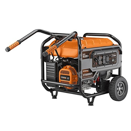 Generac 7162 8000 Watt Electronic Fuel Injection Portable Generator (Factory Reconditioned)