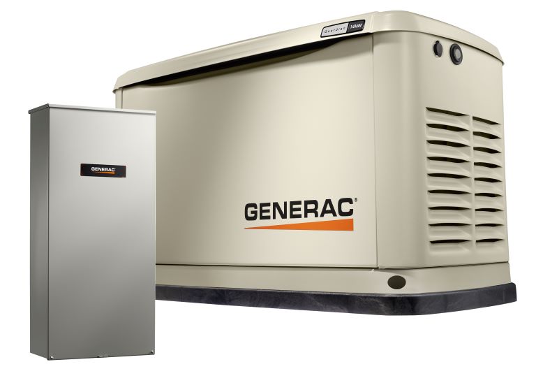 Generac Guardian 14kW Standby Generator w/200 amp Transfer Switch 7225