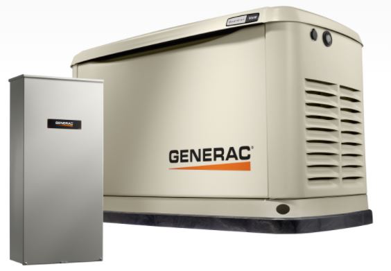 Generac Guardian 18kW Standby Generator w/200 amp Transfer Switch #7228