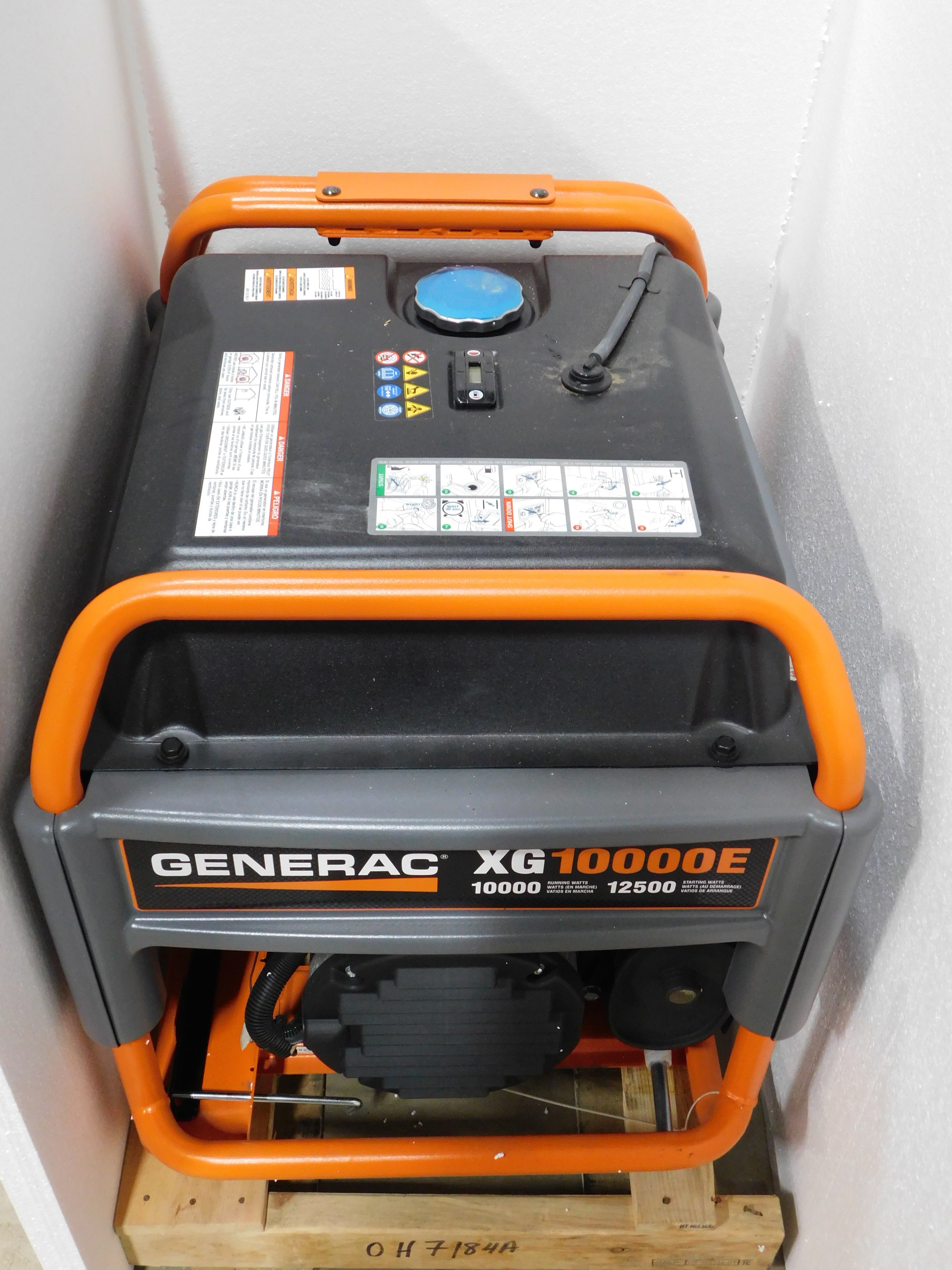 Generac Portable Generator XG Series 10,000 Watts V-Twin Engine XG10000E #5802 (Scratch n Dent)