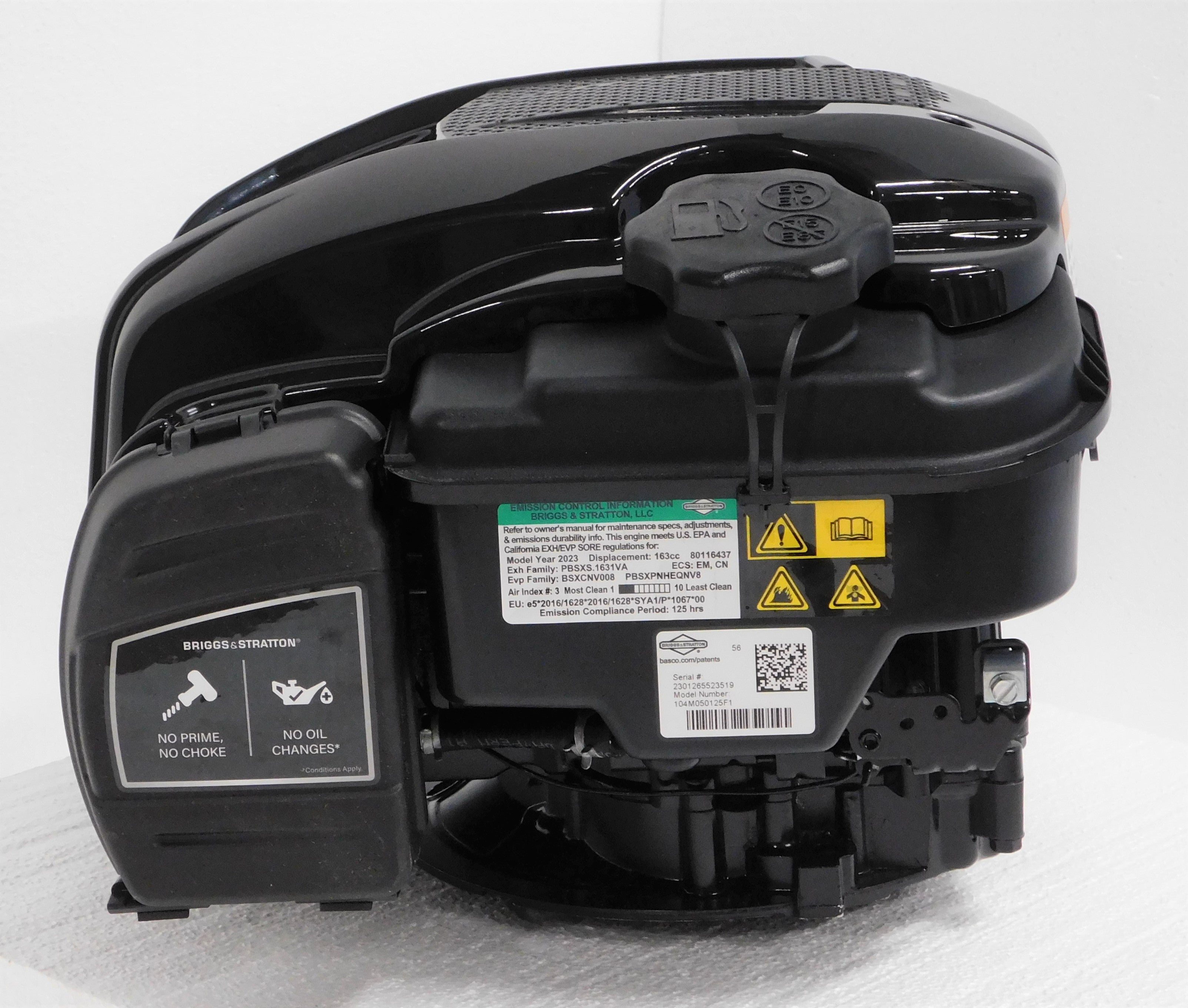 Briggs and Stratton 7.25 TP 163cc OHV Engine ES-HF 7/8" x 3-5/32" #104M05-0125
