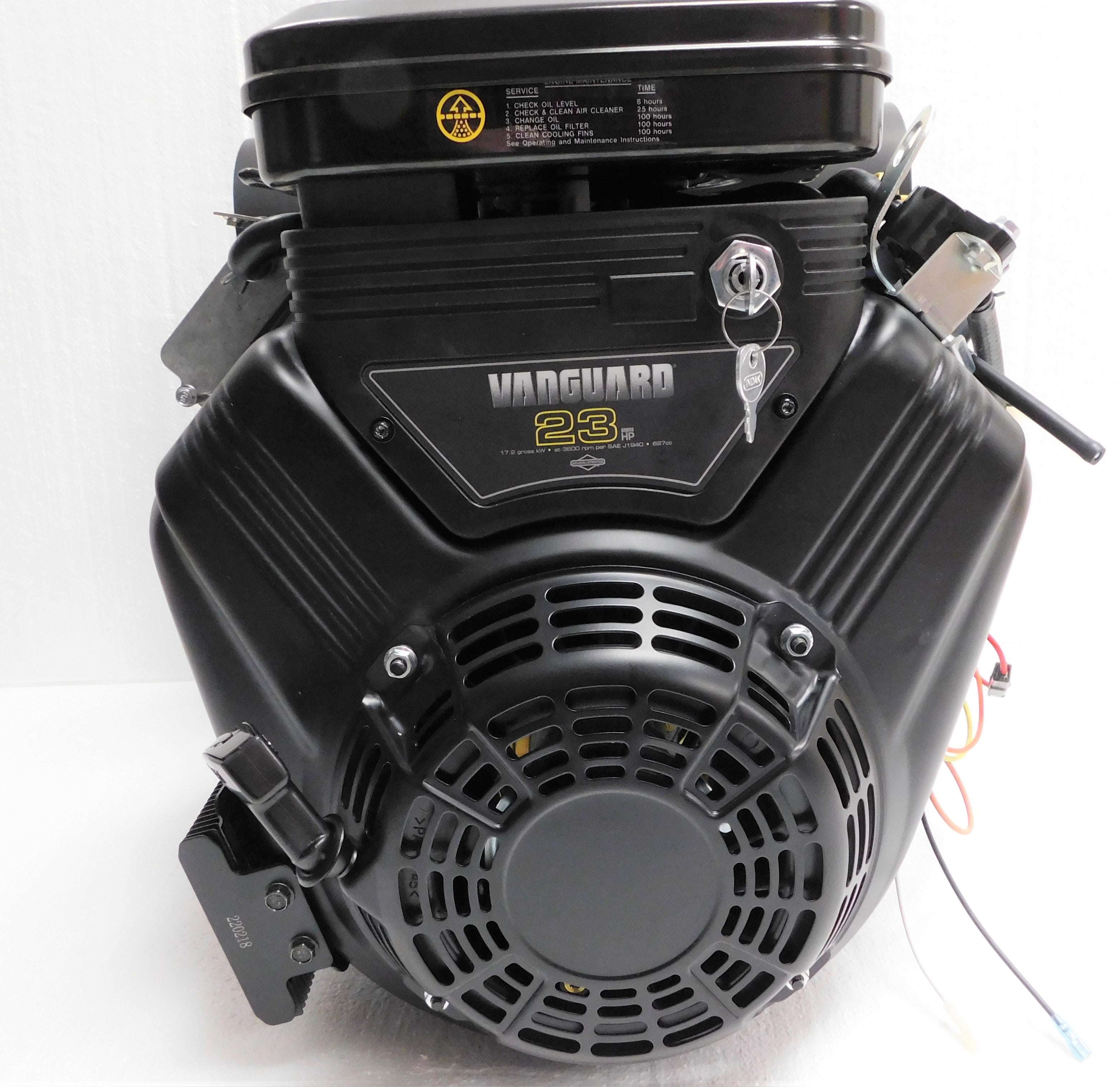 Briggs & Stratton Horizontal 23 HP Vanguard Engine 1" x 2-29/32 #386447-0442