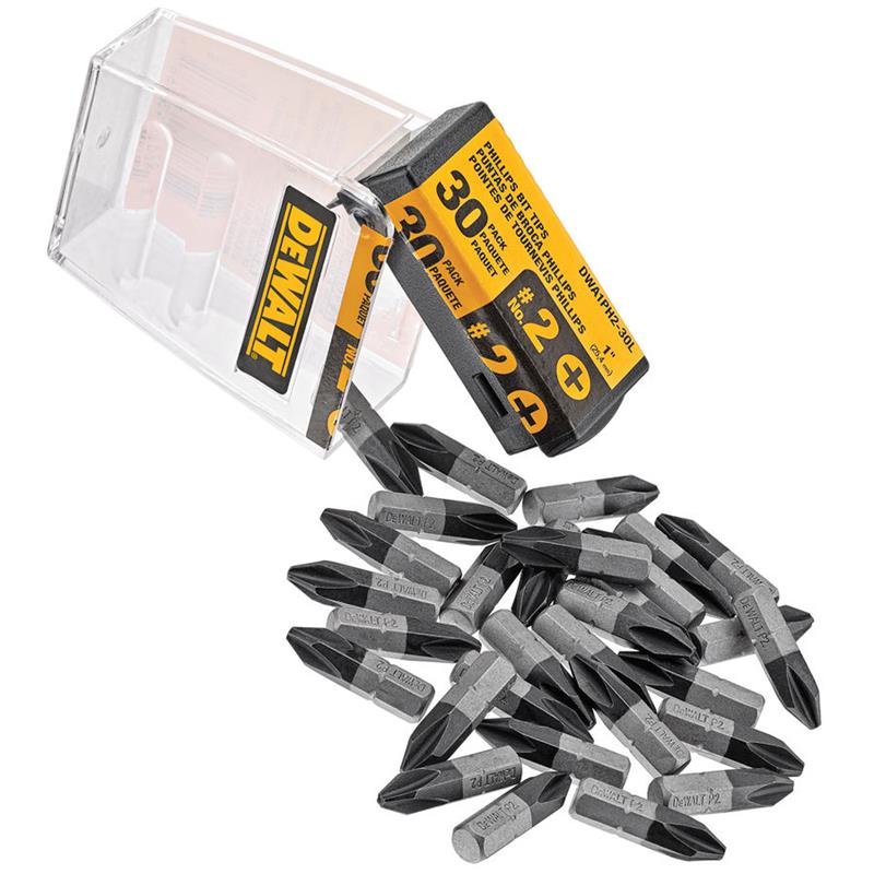 DEWALT 30-Pack 1-in Phillips Screwdriver Bits #DWA1PH2-30L