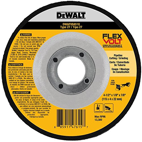 Dewalt FLEXVOLT DWT FV Wheel 4-1/2 x 1/8 x 7/8 #DWAFV84518