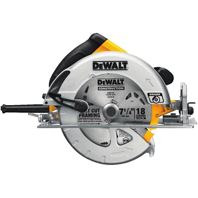 DEWALT 7-1/4" Lightweight circular saw w/ electric brake DWE575SB